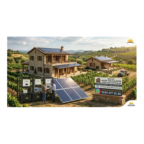 Maxcam Tak-Çalıştır Bağ Evi Güneş Enerji Sistemleri