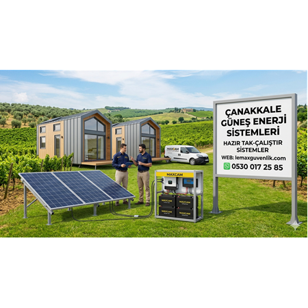 Çanakkale Bağ Evi ve Konteyner Güneş Enerji Sistemleri