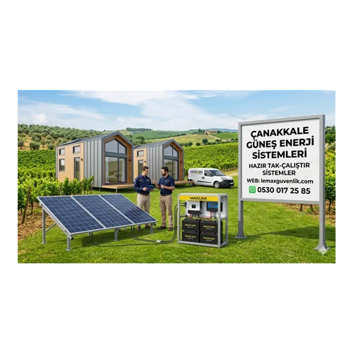 Çanakkale Bağ Evi ve Konteyner Güneş Enerji Sistemleri