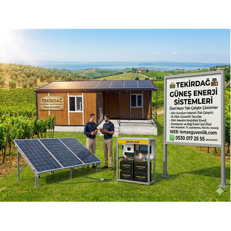 Tekirdağ Marmaraereğlisi Bağ Evi ve Konteyner Güneş Enerji Sistemleri