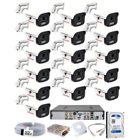 16 Kameralı SESLİ 5MP Sony Lens Gece Renkli Araç Ve Yüz Tanımalı Kamera Sistemi