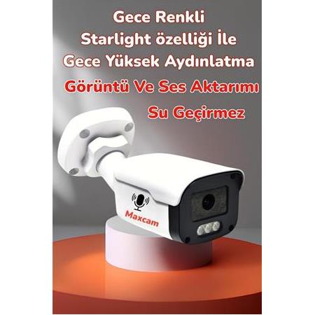 6 Kameralı SESLİ 5MP Sony Lens Gece Renkli Araç Ve Yüz Tanımalı Kamera Sistemi