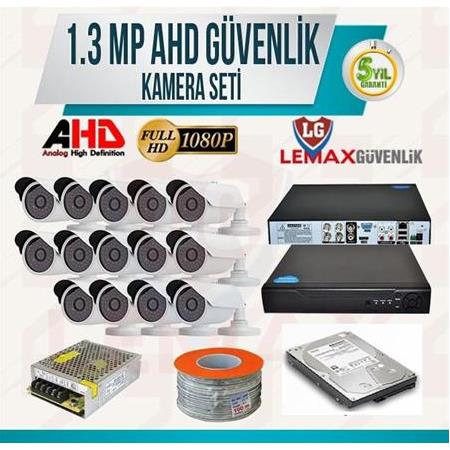 14 Kameralı 1.3 MP AHD SONY Güvenlik Kamerası