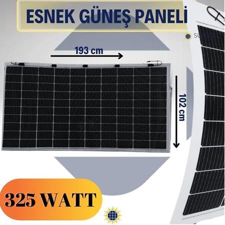 325 Watt Esnek güneş paneli half cut monokristal flexible