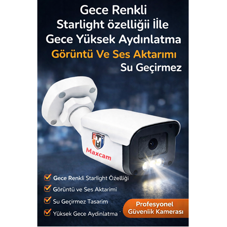 5 Kameralı SESLİ 5MP Sony Lens Gece Renkli Araç Ve Yüz Tanımalı Kamera Sistemi