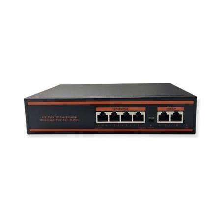 LG-ND1P402LF 4 Port Poe 10/100 + 2 Port Gigabit Uplink Poe Swıtch