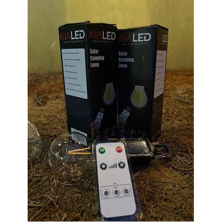 Kia Solar Kumandalı LED Ampul - Güneş Enerjili Ampul Lamba