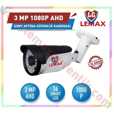 2 Kameralı 3 MP 1080P AHD Güvenlik Kamerası Sistemleri