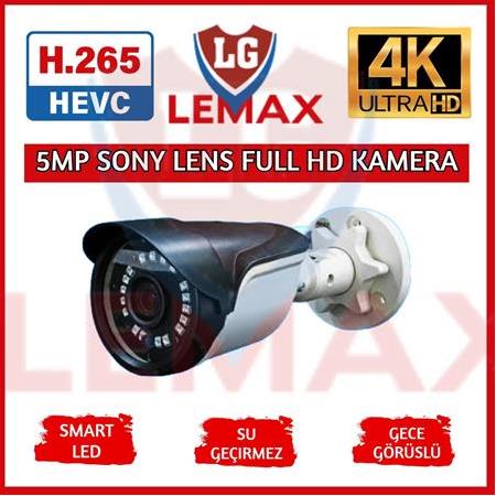 10 Kameralı 5 MP Sony Lens Gece Görüşlü Güvenlik Kamera Sistemi