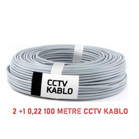 2+1 100 Metre 0,22 CCTV Kamera Kablosu